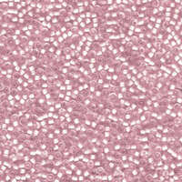 Miyuki 11/0 Rocaille Bead - 11-91923 - Semi Matte Pale Pink Lined Crystal