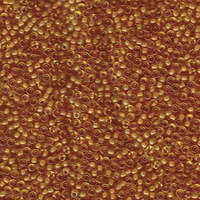 Miyuki 11/0 Rocaille Bead - 11-91937 - Semi Matte Peach Lined Light Amber