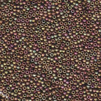 Miyuki 11/0 Rocaille Bead - 11-92035 - Matte Metallic Khaki Iris