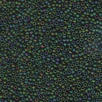 Miyuki 11/0 Rocaille Bead - 11-92066 - Metallic Dark Green Iris