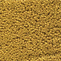 Miyuki 11/0 Rocaille Bead - 11-92312 - Matte Opaque Dark Mustard