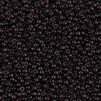 Miyuki 11/0 Rocaille Bead - 11-92402SF - Matte Transparent Extra Dark Smoky Amethyst