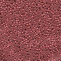 Miyuki 11/0 Rocaille Bead - 11-94211F - Matte Duracoat Galvanized Light Cranberry