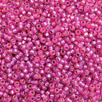 Miyuki 11/0 Rocaille Bead - 11-94238 - Duracoat Silver Lined Dyed Dusty Rose