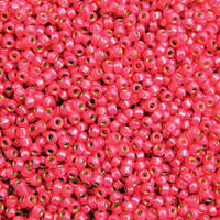 Miyuki 11/0 Rocaille Bead - 11-94239 - Duracoat Silver Lined Dyed Hot Pink