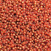 Miyuki 11/0 Rocaille Bead - 11-94244 - Duracoat Silver Lined Dyed Persimmon