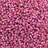 Miyuki 11/0 Rocaille Bead - 11-94247 - Duracoat Silver Lined Dyed Fuchsia