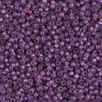 Miyuki 11/0 Rocaille Bead - 11-94248 - Duracoat Silver Lined Dyed Dark Lilac