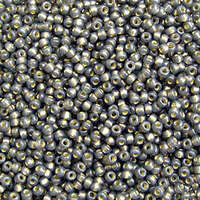 Miyuki 11/0 Rocaille Bead - 11-94251 - Duracoat Silver Lined Dyed Smoke Grey