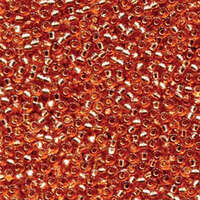 Miyuki 11/0 Rocaille Bead - 11-94262 - Duracoat Dyed Silver Lined Rose