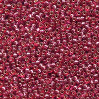 Miyuki 11/0 Rocaille Bead - 11-94268 - Duracoat Dyed Silver Lined Raspberry