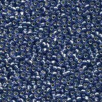 Miyuki 11/0 Rocaille Bead - 11-94276 - Duracoat Dyed Silver Lined Denim
