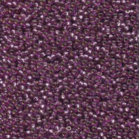 Miyuki 11/0 Rocaille Bead - 11-94279 - Duracoat Dyed Silver Lined Deep Purple