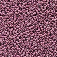 Miyuki 11/0 Rocaille Bead - 11-94487 - Duracoat Dyed Opaque Mauve