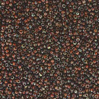 Miyuki 11/0 Rocaille Bead - 11-94502 - Transparent Dark Amber Picasso