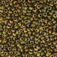 Miyuki 11/0 Rocaille Bead - 11-94519 - Opaque Yellow Picasso