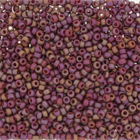 Miyuki 11/0 Rocaille Bead - 11-94696 - Frost Opaque Glaze Rainbow Dark Red