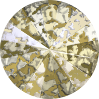 1122 - 12mm - Crystal Gold Patina F (001 GOLPA) - Rivoli Round Stone