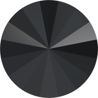 1122 - 14mm - Jet (280) - Rivoli Round Stone