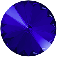 1122 - 18mm - Majestic Blue F (296) - Rivoli Round Stone