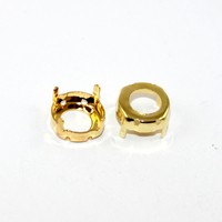 12mm 1122 Rivoli Frame - Bright Gold - Pack of 2