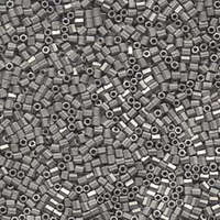Miyuki 11/0 Delica Hex Cut Bead - 11C-9194F - Matte Palladium Plated