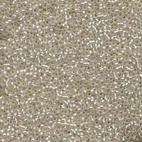 Miyuki 15/0 Rocaille Bead - 15-91F - Matte Silver Lined Crystal