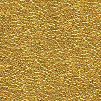 Miyuki 15/0 Rocaille Bead - 15-9191 - 24KT Plated