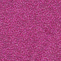 Miyuki 15/0 Rocaille Bead - 15-9209 - Fuchsia Lined Crystal