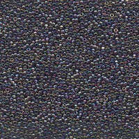 Miyuki 15/0 Rocaille Bead - 15-9294 - Transparent Dark Smoky Amethyst AB