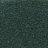 Miyuki 15/0 Rocaille Bead - 15-9332 - Dark Blue Lined Green AB