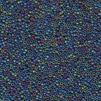 Miyuki 15/0 Rocaille Bead - 15-9401FR - Matte Black AB