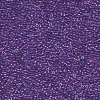 Miyuki 15/0 Rocaille Bead - 15-91531 - Sparkle Purple Lined Crystal
