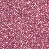 Miyuki 15/0 Rocaille Bead - 15-91627 - Semi Matte Silver Lined Dark Rose