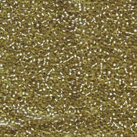Miyuki 15/0 Rocaille Bead - 15-91631 - Semi Matte Silver Lined Jonquil