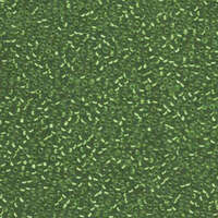 Miyuki 15/0 Rocaille Bead - 15-91642 - Semi Matte Silver Lined Dark Green