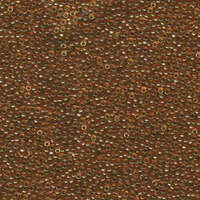 Miyuki 15/0 Rocaille Bead - 15-91887 - Transparent Apricot Gold Luster