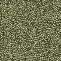 Miyuki 15/0 Rocaille Bead - 15-92033 - Matte Opaque Light Olive Luster