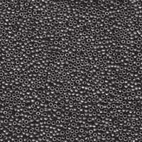 Miyuki 15/0 Rocaille Bead - 15-92065 - Matte Opaque Dark Grey