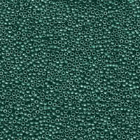Miyuki 15/0 Rocaille Bead - 15-92066 - Matte Opaque Metallic Teal Iris