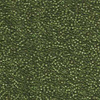 Miyuki 15/0 Rocaille Bead - 15-92240 - Lime Green Lined Crystal