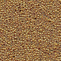 Miyuki 15/0 Rocaille Bead - 15-94202 - Duracoat Galvanized Gold