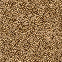 Miyuki 15/0 Rocaille Bead - 15-94202F - Duracoat Galvanized Matte Gold