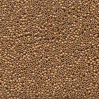 Miyuki 15/0 Rocaille Bead - 15-94203F - Duracoat Galvanized Matte Yellow Gold