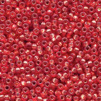 Miyuki 15/0 Rocaille Bead - 15-94234 - Duracoat Silver Lined Dyed Watermelon