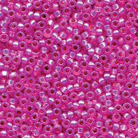 Miyuki 15/0 Rocaille Bead - 15-94238 - Duracoat Silver Lined Dyed Paris Pink