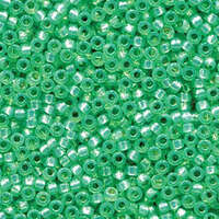 Miyuki 15/0 Rocaille Bead - 15-94240 - Duracoat Silver Lined Dyed Mint Green