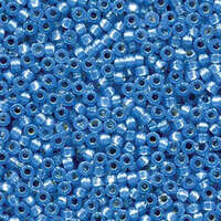 Miyuki 15/0 Rocaille Bead - 15-94242 - Duracoat Silver Lined Dyed Aqua