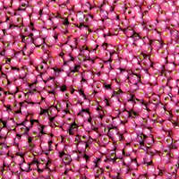 Miyuki 15/0 Rocaille Bead - 15-94247 - Duracoat Silver Lined Dyed Peony Pink