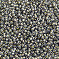 Miyuki 15/0 Rocaille Bead - 15-94251 - Duracoat Silver Lined Dyed Smoke Grey